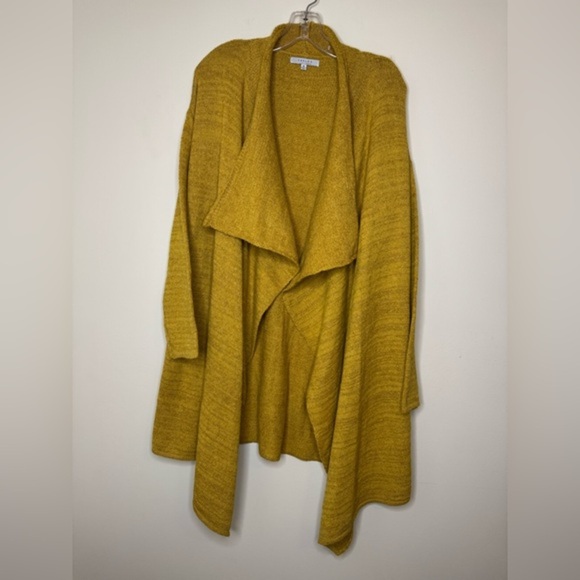 Favlux Long Sleeve Open Cardigan Mustard Sweater Women’s Ssize Medium - Picture 1 of 6